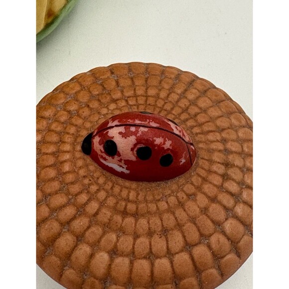 Avon Seasons Harvest 1995 Miniature Ceramic Teapot Sunflower With Ladybug - Picture 3 of 8